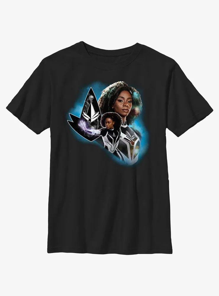 Marvel The Marvels Photon Hero Bust Youth T-Shirt