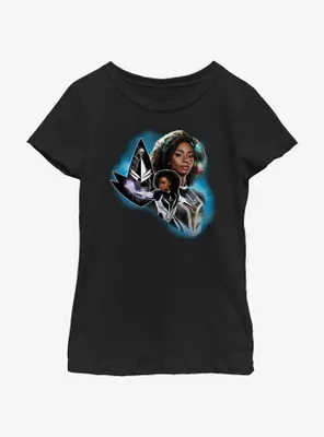 Marvel The Marvels Photon Hero Bust Youth Girls T-Shirt
