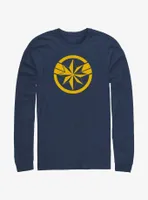 Marvel The Marvels Captain Insignia Long-Sleeve T-Shirt