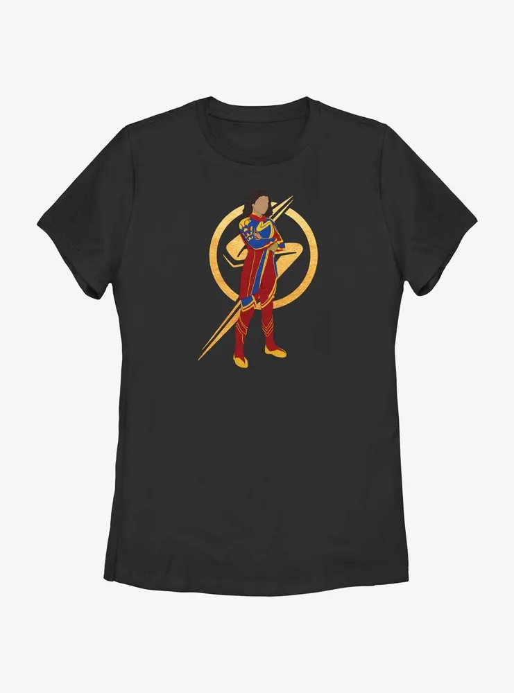 Marvel The Marvels Ms. Silhouette Womens T-Shirt