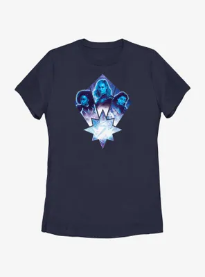 Marvel The Marvels Trio Team Badge Womens T-Shirt