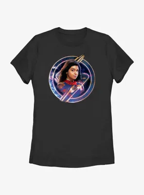 Marvel The Marvels Ms. Galaxy Badge Womens T-Shirt