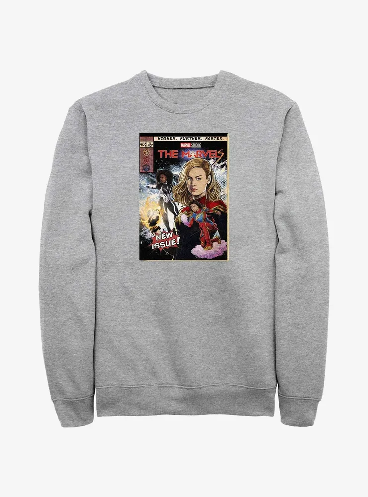 Marvel The Marvels Comic Book Cover Sweatshirt BoxLunch Web Exclusive