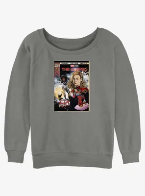 Marvel The Marvels Comic Book Cover Womens Slouchy Sweatshirt BoxLunch Web Exclusive