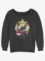 Marvel The Marvels Splatter Power Womens Slouchy Sweatshirt BoxLunch Web Exclusive