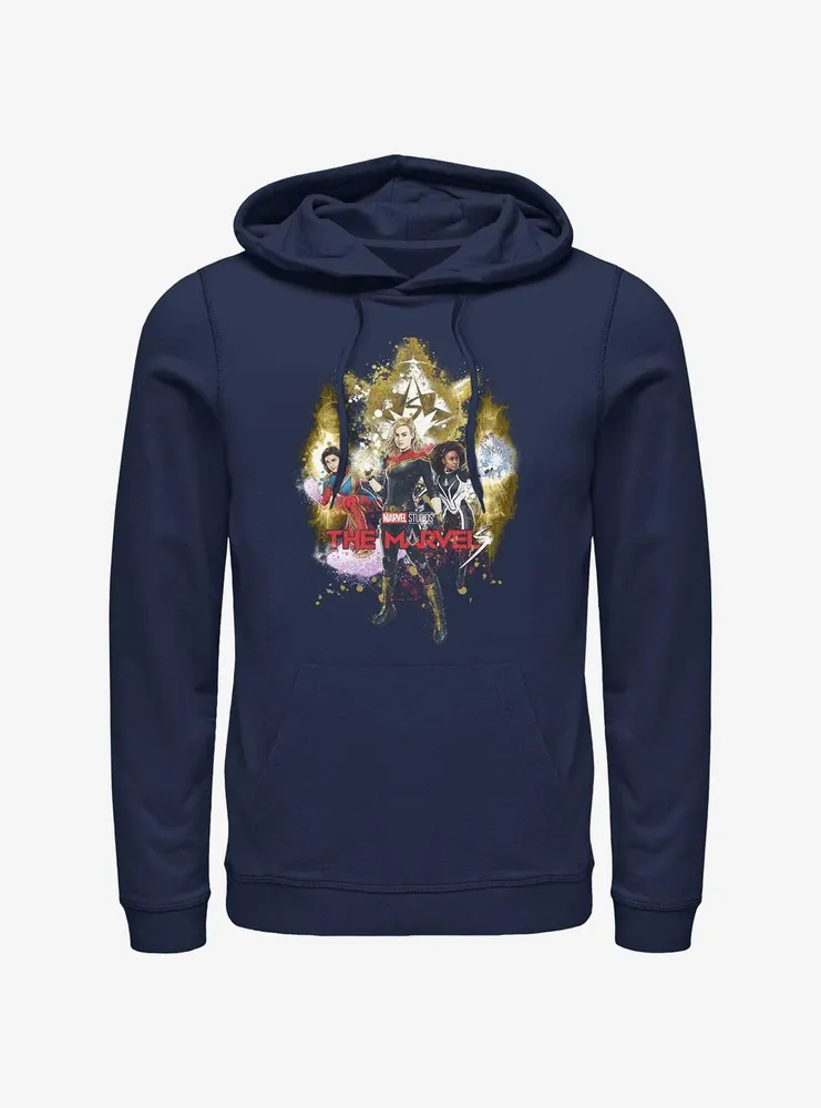 Marvel The Marvels Splatter Power Hoodie BoxLunch Web Exclusive