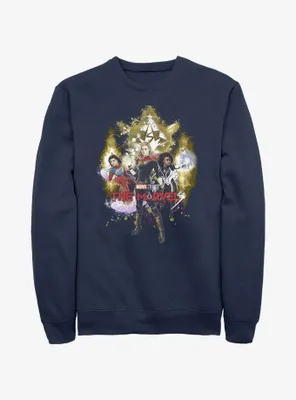 Marvel The Marvels Splatter Power Sweatshirt BoxLunch Web Exclusive