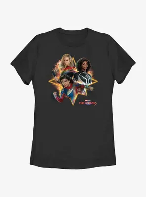 Marvel The Marvels Trio Logo Womens T-Shirt
