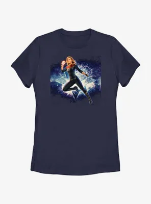 Marvel The Marvels Galactic Hero Captain Womens T-Shirt