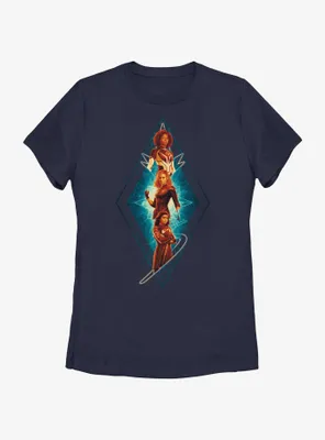 Marvel The Marvels Totem Team Womens T-Shirt
