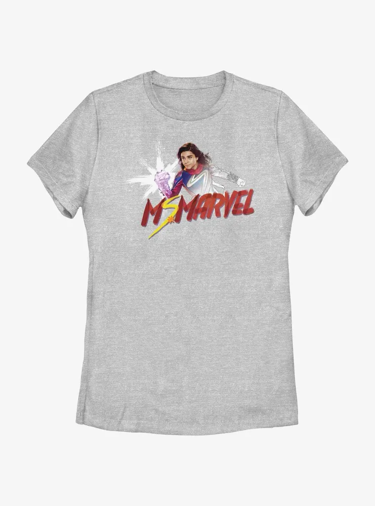 Marvel The Marvels Ms. Color Sketch Womens T-Shirt