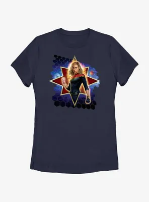 Marvel The Marvels Captain Hero Bust Womens T-Shirt