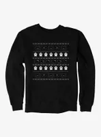 Ugly Christmas Ghost Spider Bat Cat Sweatshirt