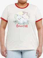 Her Universe Studio Ghibli® Princess Mononoke Girls Ringer T-Shirt Plus