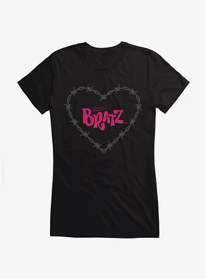 Bratz Barb Wire Heart Girls T-Shirt