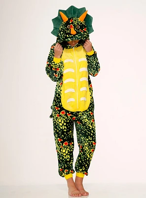 Green Triceratops Onesie