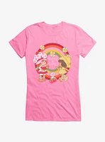 Strawberry Shortcake & Orange Blossom Sharing Is Caring Rainbow Girls T-Shirt