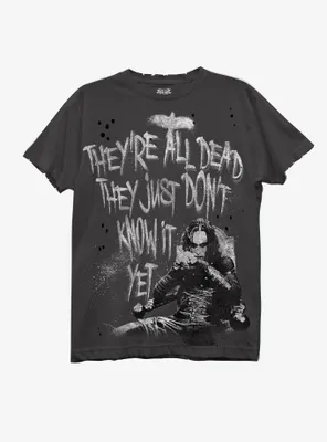 The Crow Quote Destructed Boyfriend Fit Girls T-Shirt