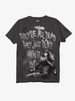 The Crow Quote Destructed Boyfriend Fit Girls T-Shirt
