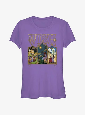 Disney Wish Triptych Art Girls T-Shirt