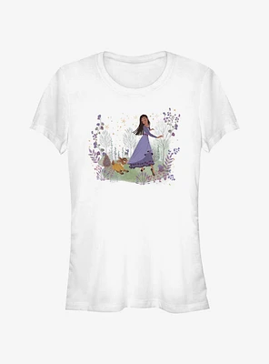 Disney Wish Magic Friends Asha and Valentino Girls T-Shirt