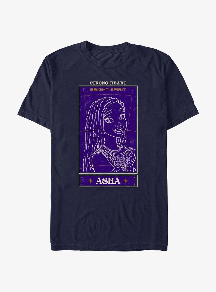 Disney Wish Strong Heart Asha Card T-Shirt