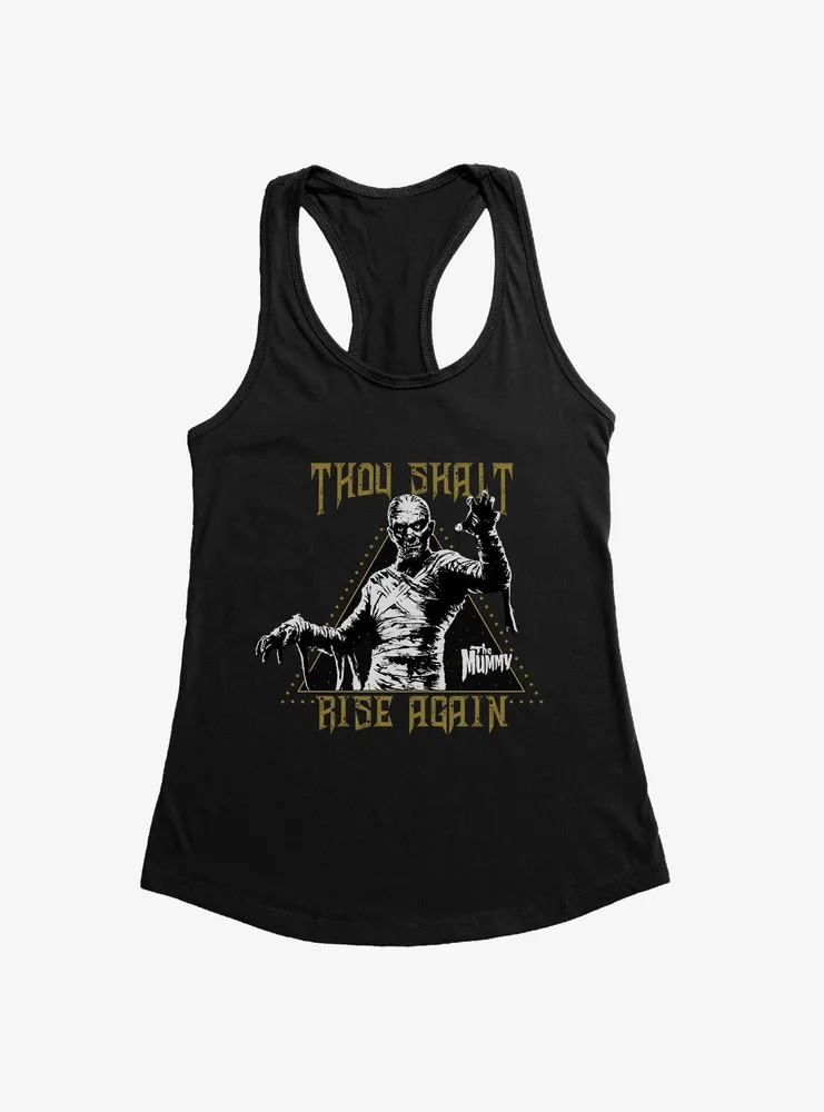 Universal Monsters The Mummy Thous Shalt Rise Again Womens Tank Top