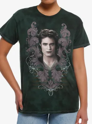 The Twilight Saga Edward Tie-Dye Boyfriend Fit Girls T-Shirt