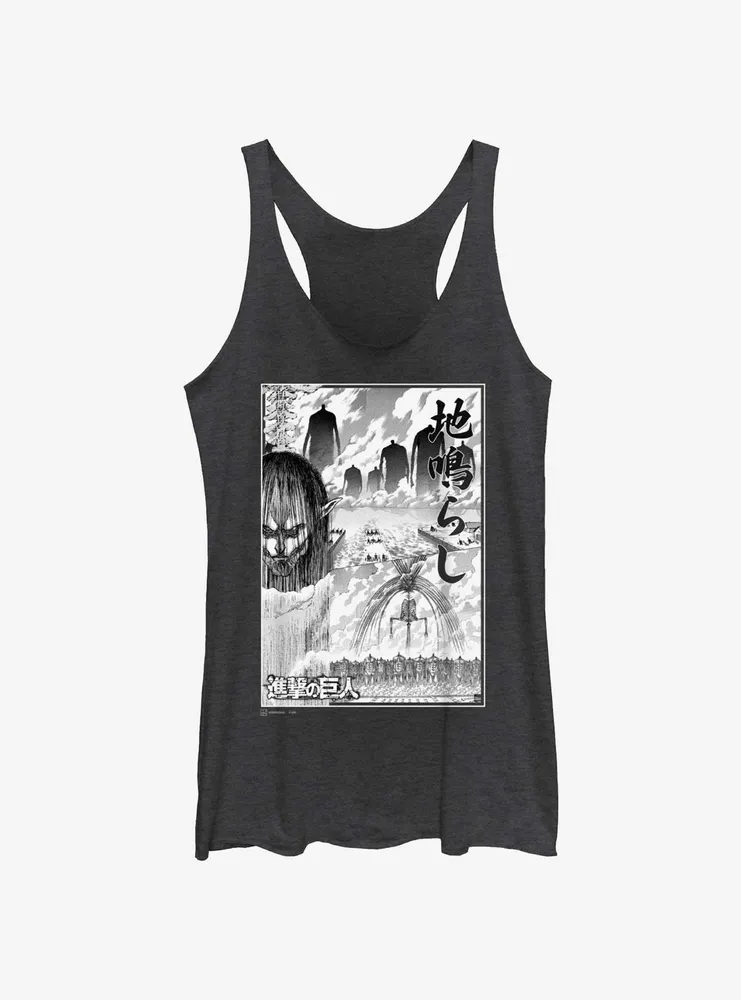 Attack on Titan The Rumbling Poster Womens Tank Top