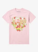 Strawberry Shortcake X Spooksieboo Heart Boyfriend Fit Girls T-Shirt