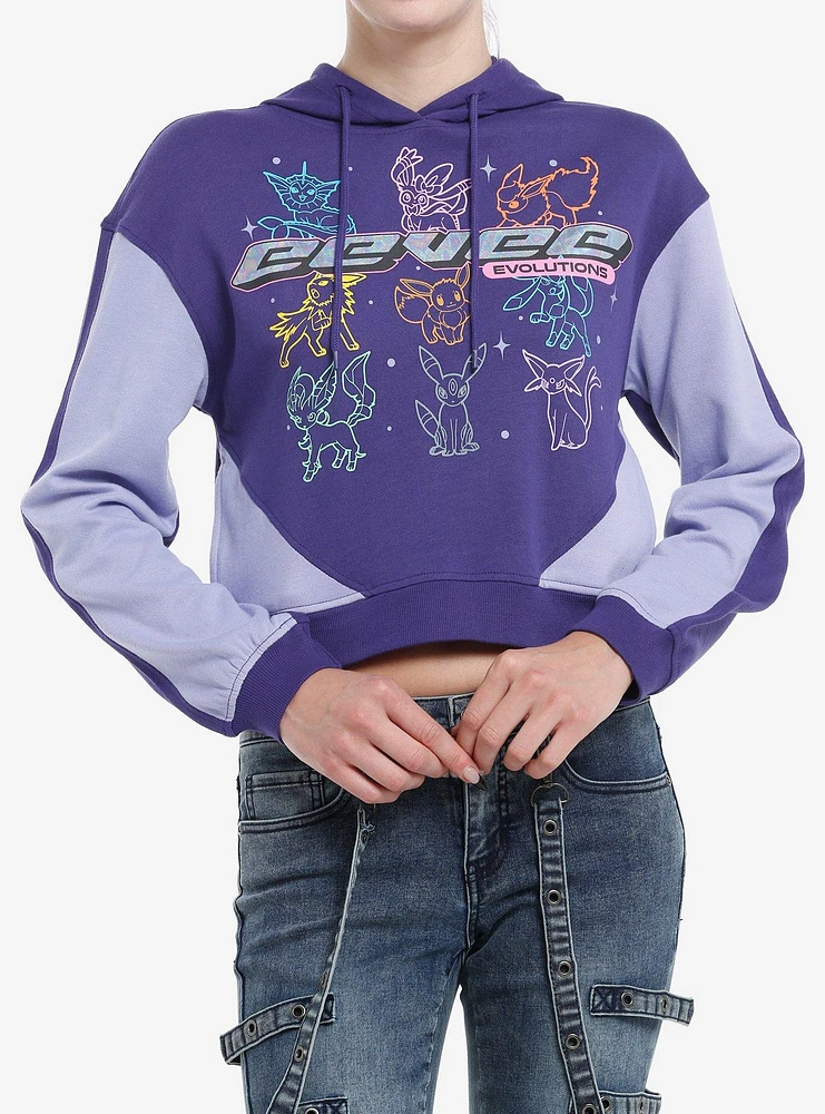 Pokemon Eevee Evolutions Iridescent Foil Girls Hoodie