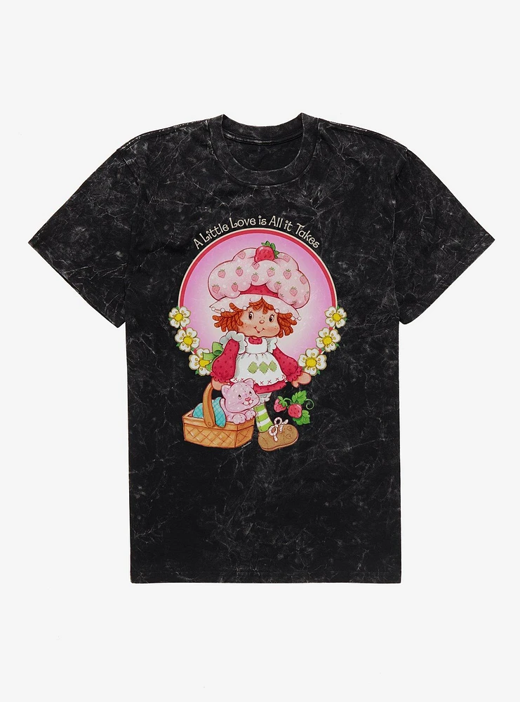 Strawberry Shortcake A Little Love Is All It Takes Mineral Wash T-Shirt