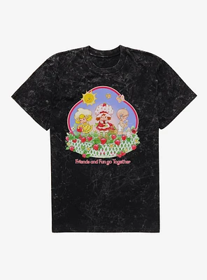 Strawberry Shortcake Friends And Fun Go Together Mineral Wash T-Shirt