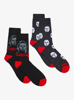 Halloween II Michael Myers Crew Socks 2 Pair