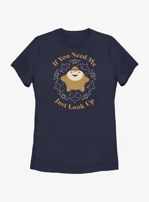 Disney Wish Star If You Need Me Just Look Up Womens T-Shirt