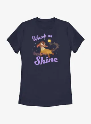 Disney Wish Watch Us Shine Womens T-Shirt