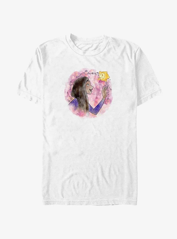 Disney Wish Asha and Star Watercolor T-Shirt