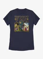 Disney Wish Triptych Art Womens T-Shirt