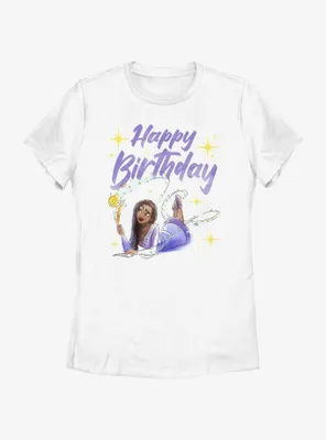 Disney Wish Happy Birthday Womens T-Shirt