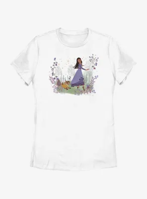 Disney Wish Magic Friends Asha and Valentino Womens T-Shirt