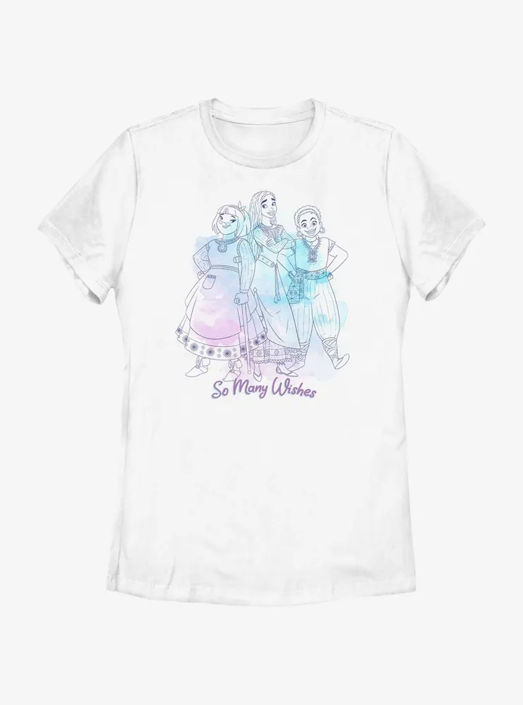 Disney Wish So Many Wishes Womens T-Shirt