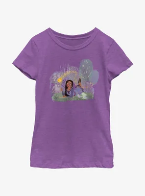 Disney Wish Nature Friends Asha and Star Youth Girls T-Shirt