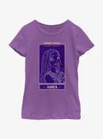 Disney Wish Strong Heart Asha Card Youth Girls T-Shirt