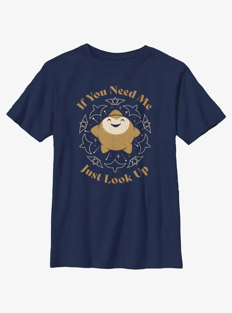 Disney Wish Star If You Need Me Just Look Up Youth T-Shirt