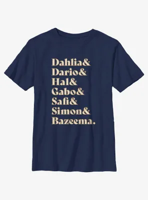 Disney Wish Dahlia & Dario Hal Gabo Safi Simon Bazeema Youth T-Shirt