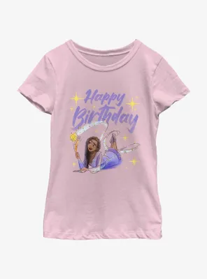 Disney Wish Happy Birthday Youth Girls T-Shirt
