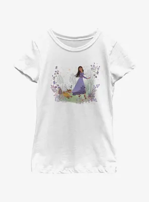 Disney Wish Magic Friends Asha and Valentino Youth Girls T-Shirt