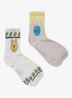 Disney Winnie The Pooh Hunny Pot Crew Socks 2 Pair