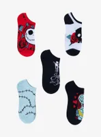 The Nightmare Before Christmas Love No-Show Socks 5 Pair