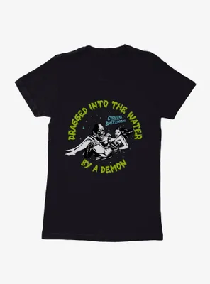 Creature From The Black Lagoon Dragged Into Water Womens T-Shirt